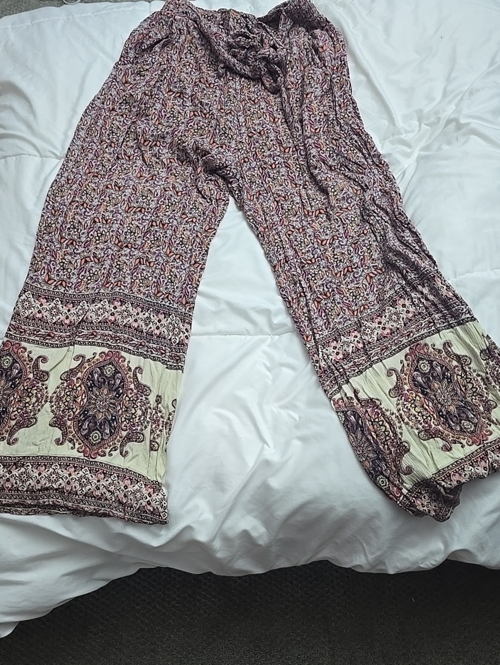 Angie Pants &Soft & Sexy Tee - Deep Plum - Picture 4 of 9